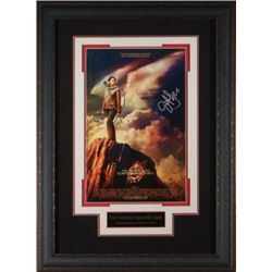 Jennifer Lawrence Signed Hunger Games Catching Fire 11X17 Movie Poster Leather Framed