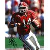 Image 1 : David Greene Signed Georgia Bulldogs 8X10 Photo #14 (Red Jersey)