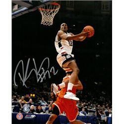 Rudy Gay Signed Connecticut Huskies 8X10 Photo (Dunk)