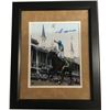 Image 1 : American Pharoah Signed 8X10 Photo Custom Framed Suede Mat 2015 Kentucky Derby Horse Racing Triple C