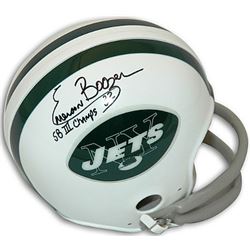 Emerson Boozer Signed New York Jets TB 2Bar Mini Helmet SB III Champs