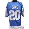 Image 1 : Billy Sims Signed Detoit Lions Blue Prostyle Jersey 80 ROY