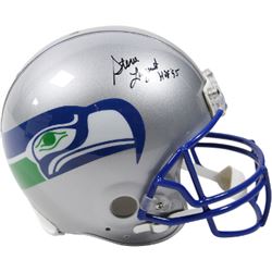 Steve Largent Signed Seattle Seahawks Full Size Proline TB Helmet HOF 95- Steiner Hologram