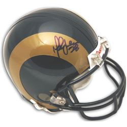 Marshall Faulk Signed St. Louis Rams Mini Helmet (New Style)