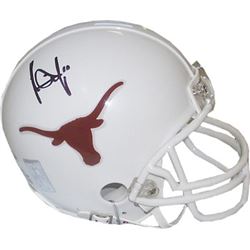 Vince Young Signed Texas Longhorns Riddell Mini Helmet #10