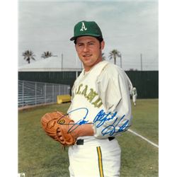 Jim Hunter Signed Oakland A's 8X10 Photo "Catfish" (Deceased)