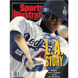 Darryl Strawberry Signed Los Angeles Dodgers Sports Illustrated Magazine L.A. Story March 4, 1991