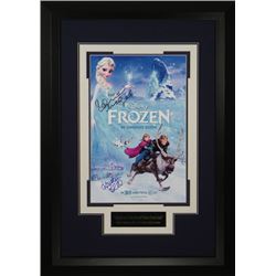 Frozen (Disney) Signed 22X30 Masterprint Poster Custom Black Framed 2 Sigs (Movie/Entertainment/Phot