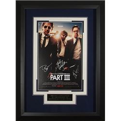 The Hangover Part III Signed 22X30 Masterprint Poster Custom Black Framed 3 Sigs (Movie/Entertainmen