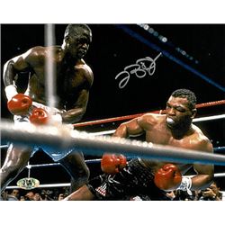 James "Buster" Douglas Signed 16X20 Photo (Close Up Knockout Vs Mike Tyson)