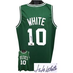 Jo Jo White Signed Boston Celtics Green TB Basketball Prostyle Jersey