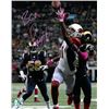 Image 1 : Larry Fitzgerald Signed Arizona Cardinals 8X10 Photo #11 BCA (Breast Cancer Awareness) (Vertical-Pin