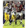 Image 1 : Derrick Henry Signed Alabama Crimson Tide 8X10 Photo #2 (Vertical Stiff Arm Vs LSU-Heisman)- Henry H