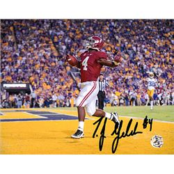 TJ Yeldon Signed Alabama Crimson Tide 8X10 Photo #4 (Horizontal TD Vs LSU)