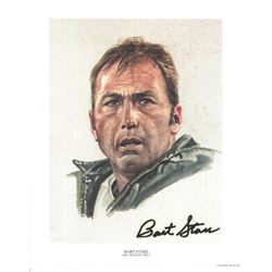 Bart Starr Signed Green Bay Packers 10.5X13 Color QB Legends Photo Lithograph (Right Side Sig)