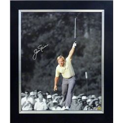 Jack Nicklaus Signed 1986 Masters (25Th Anv Spotlight) 24X30 Stretched Giclee Canvas Custom Framed- 