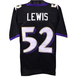 Ray Lewis Baltimore Ravens Unsigned Black Prostyle Jersey XL