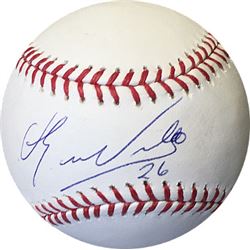 Eduardo Nunez Signed Rawlings Official Major League Baseball #26 (Blue Sig) (San Francisco Giants)