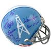 Image 1 : Warren Moon Signed Houston Oilers Run-N-Shoot TB Mini Helmet 5 Sig- Tri-Star Hologram