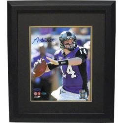 Andy Dalton Signed TCU Horned Frogs 8X10 Photo Custom Framed- Dalton Hologram