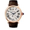 Image 1 : Cartier  Rotonde De  Second Time-Zone Automatic 18 Kt Rose Gold  Men Watch