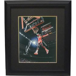 Dominique Wilkins Signed Atlanta Hawks Awesome Dunk 16X20 Photo Custom Framed