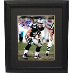 Bill Bates Signed Dallas Cowboys 8X10 Photo Custom Framed #40 (Navy Jersey)