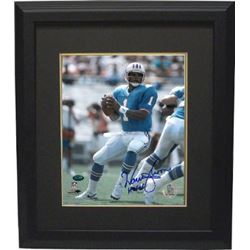 Warren Moon Signed Houston Oilers 8X10 Photo HOF06 Custom Framed