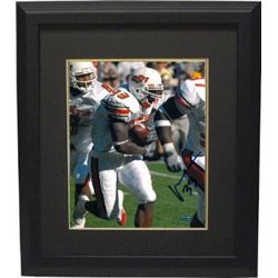 Vernand Morency Signed Oklahoma State Cowboys 8X10 Photo Custom Framed- Morency Hologram