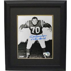 Art Donovan Signed Baltimore Colts 8X10 Photo Custom Framed 5 X Pro Bowl