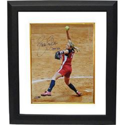 Jennie Finch Signed Olympic Team USA 16X20 Photo Custom Framed W/ Team USA