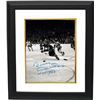 Image 1 : Bobby Hull Signed Chicago Blackhawks Vintage B&W 8X10 Photo Custom Framed HOF 1983