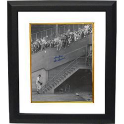 Don Newcombe Signed Brooklyn Dodgers B&W 16X20 Photo Custom Framed "Dem Bums"