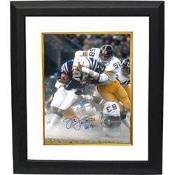 Jack Lambert Signed Pittsburgh Steelers 16X20 Photo Vs Colts HOF 90 Custom Framed- Lambert Hologram