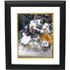 Image 1 : Jack Lambert Signed Pittsburgh Steelers 16X20 Photo Vs Colts HOF 90 Custom Framed- Lambert Hologram