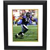 Image 1 : Ray Lewis Signed Baltimore Ravens 16X20 Photo Custom Framed (Purple Jersey Run)
