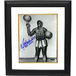 Meadowlark Lemon Signed Harlem Globetotters Vintage B&W 8X10 Photo Custom Framed #38 HOF 2003-Tri-St