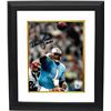 Image 1 : Warren Moon Signed Houston Oilers 8X10 Photo Custom Framed HOF 06 (Ball In Air-Powder Blue Jersey)