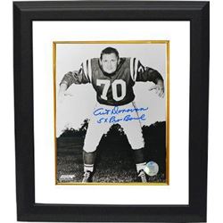 Art Donovan Signed Baltimore Colts 16X20 Photo 5 X Pro Bowl Custom Framed