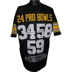 Andy Russell Signed Pittsburgh Steelers Linebacker Greats Black TB Prostyle Jersey 3 Sig W/Insc W/Em