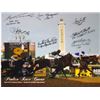 Image 1 : Pleasant Colony Signed Preakness Stakes Winners Pimlico Race Course Horse Racing 16X20 Photo W/ 7 Si