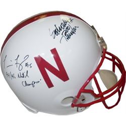 Tommie Frazier Signed Nebraska Cornhuskers Full Size Replica Helmet Quarterback Greats 2 Sig