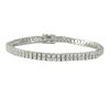 Image 1 : Sterling Silver Two Row 2Mm AAA CZ Tennis Bracelet -7.25"