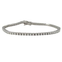 Sterling Silver 2M AAA CZ Tennis Bracelet