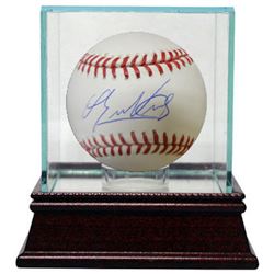 Eduardo Nunez Signed Rawlings Official Major League Baseball W/ Glass Case- JSA Hologram (San Franci