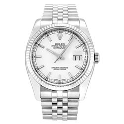 Rolex  Datejust 36 Steel &Amp; White Gold  Men Watch