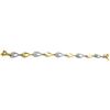 Image 1 : Sterling Silver Two Tone CZ Bracelet