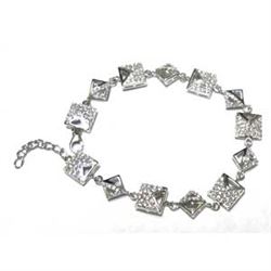 Sterling Silver White CZ Bracelet
