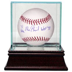 Lee Macphail Signed Official Major League Baseball HOF 98 W/ Glass Case (Yankees/Orioles) (Deceased)