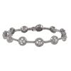 Image 2 : Rhodium Plated Sterling Silver CZ Bracelet With Safety Clasp, 7
